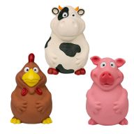Latex Farm Friends Dog Toy Play Pack