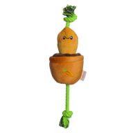 Carrot Treat-and-Tug Dog Toy