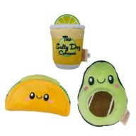 Taco Tuesday Squeaky Dog Toy 3-Pack