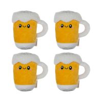 Squeaky Beer Dog Toy 4-Pack