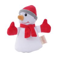 Snowman Plush Squeaker Dog Toy